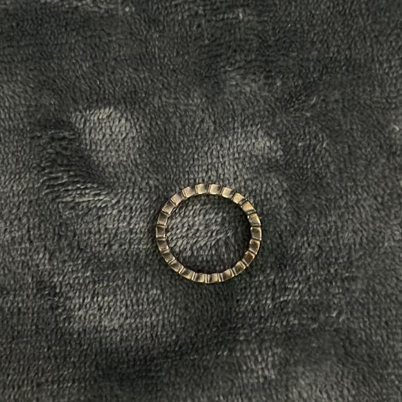 Pandora Green Enamel Sterling Silver Stacking Ring - Picture 2 of 2